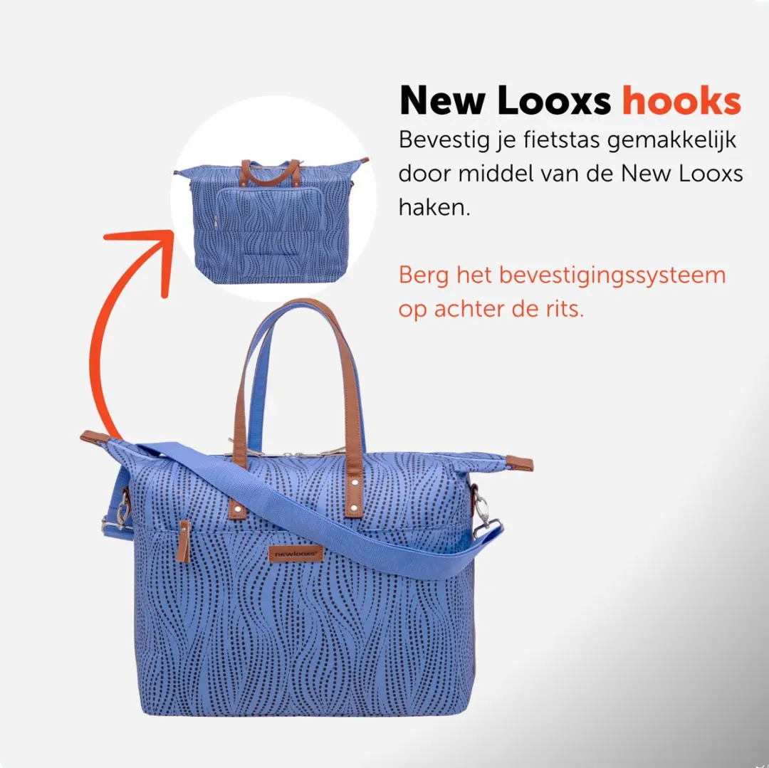 New Looxs Tendo Alma Fietstas - 21L - Blauw