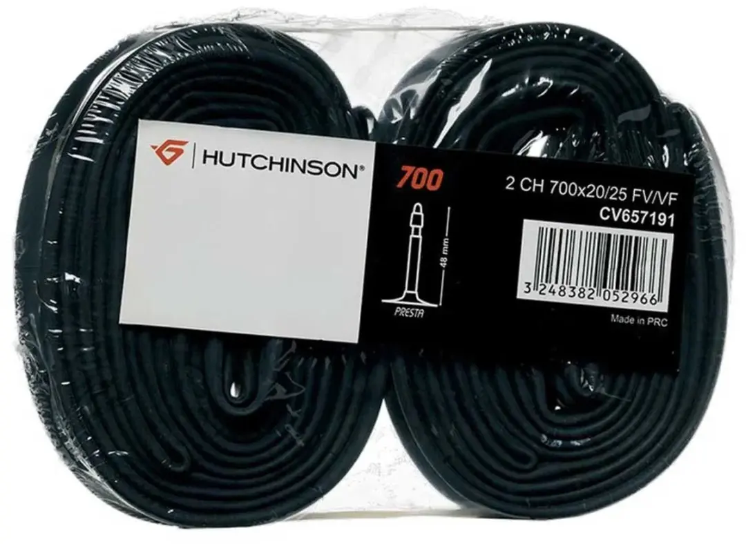 Hutchinson Schrader Binnenband 700C/37-50 - 2 Stuks - Zwart