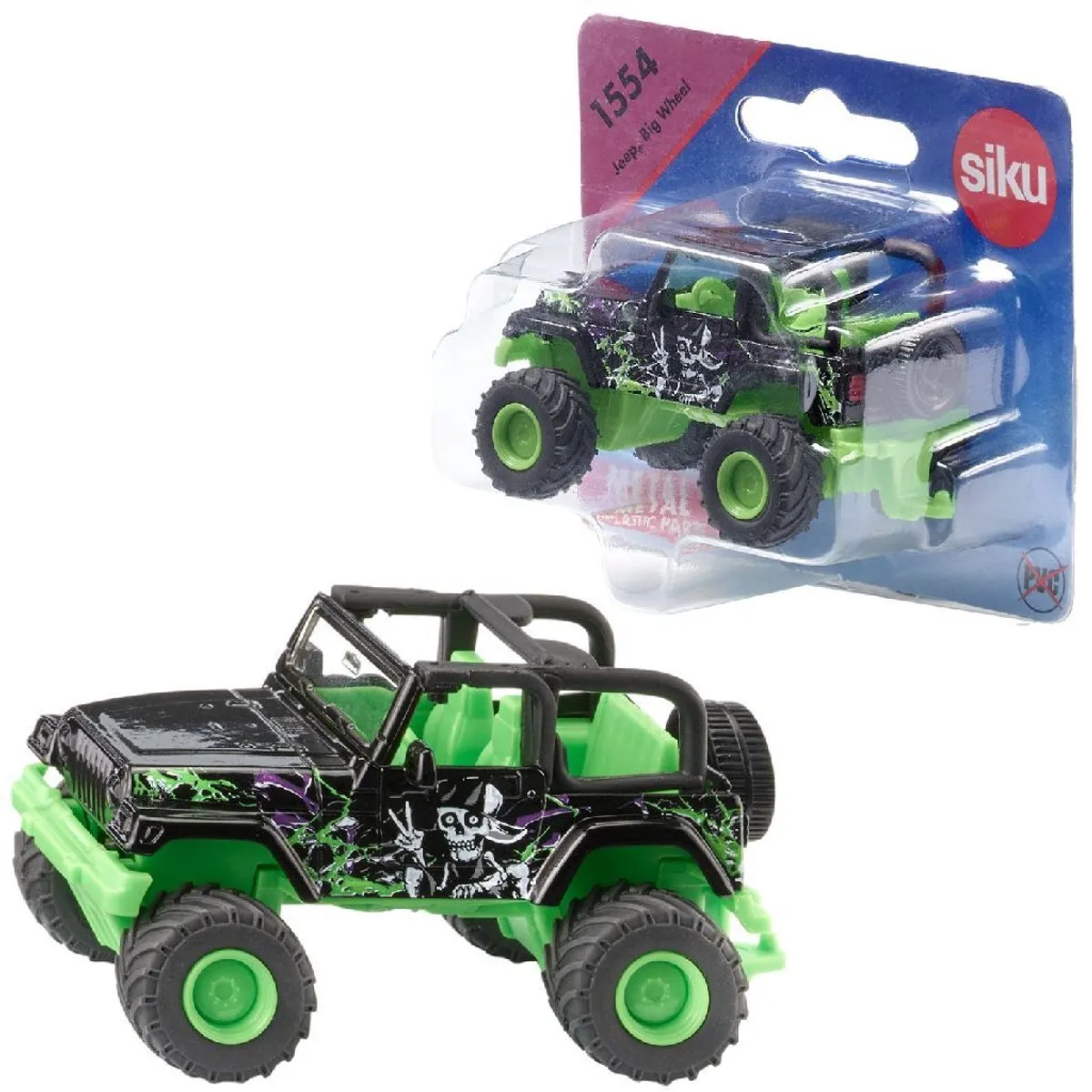 SIKU 1554 Jeep Big Wheel - Metaal/Kunststof Multicolor