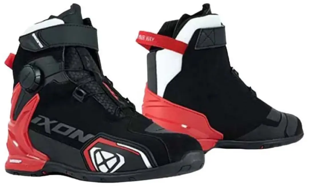 IXON Bull 2 WP Motorschoenen - Laars 44 - Zwart/Wit/Rood