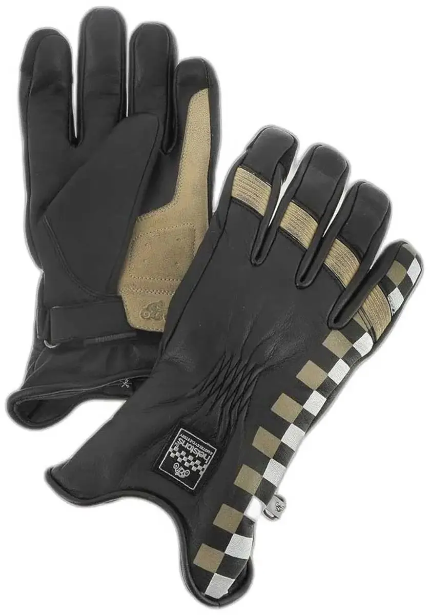 Helstons Steve Leren Handschoenen 12 - Zwart