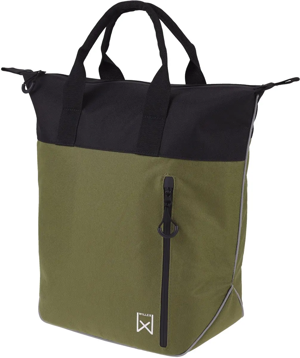 Willex Daily Shopper Fietstas 21L - Zwart/Groen