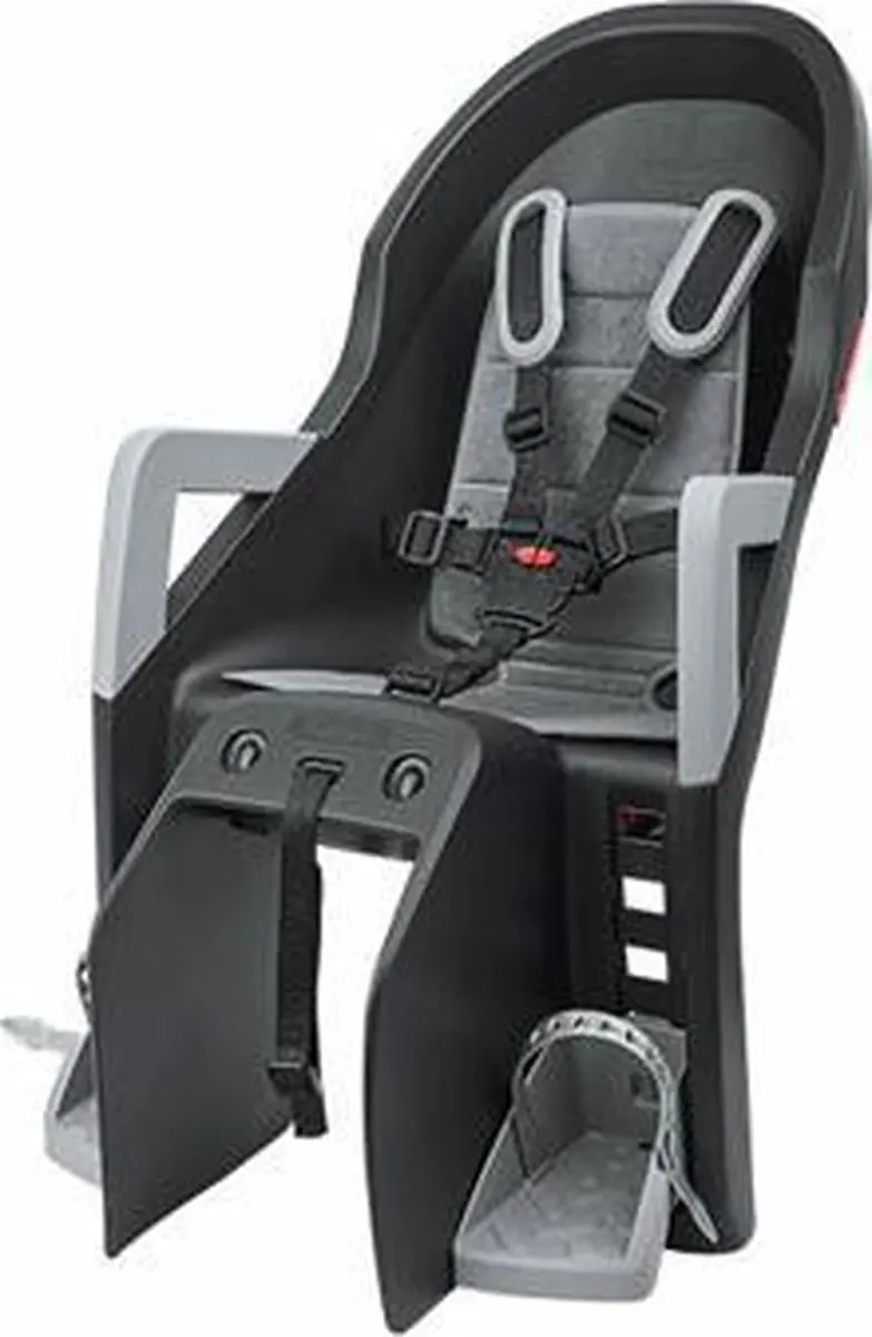 Polisport Guppy Maxi Achterzitje - CFS Dragerbevestiging - Zwart/grijs - afbeelding 5 van 6