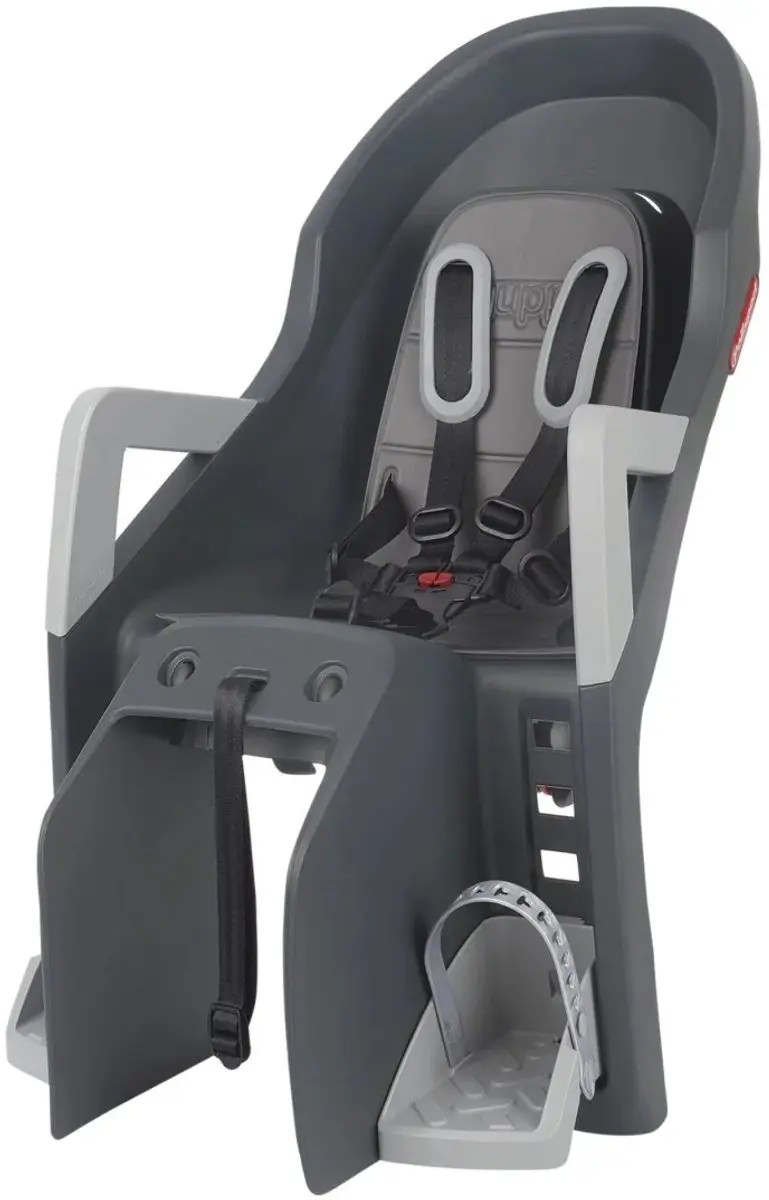 Polisport Guppy Maxi Achterzitje - CFS Dragerbevestiging - Zwart/grijs - afbeelding 6 van 6