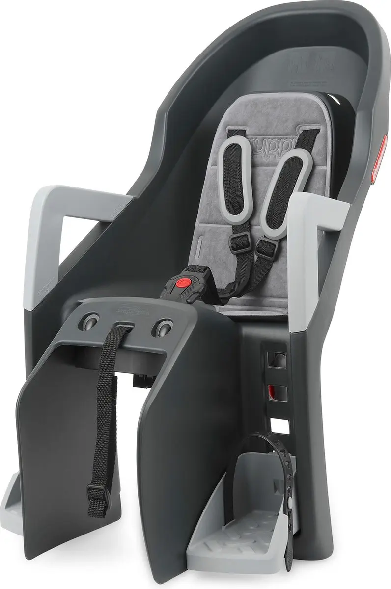 Polisport Guppy Maxi Achterzitje - CFS Dragerbevestiging - Zwart/grijs - afbeelding 4 van 6