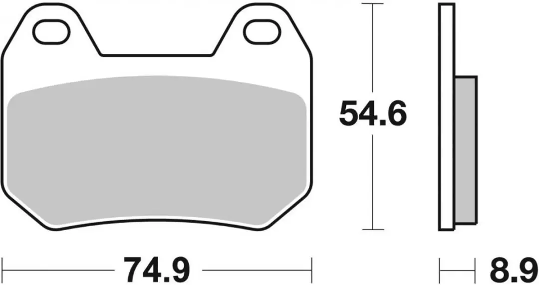 SBS Plaquette de frein BMW 1200 KLt ABS 746HF - Zwart