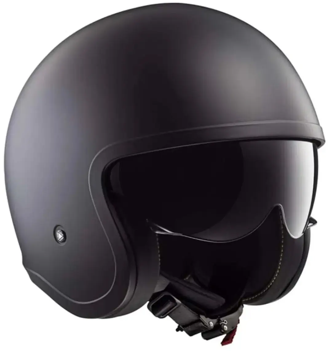 LS2 Spitfire II Solid Mat Zwart Jethelm - Maat S