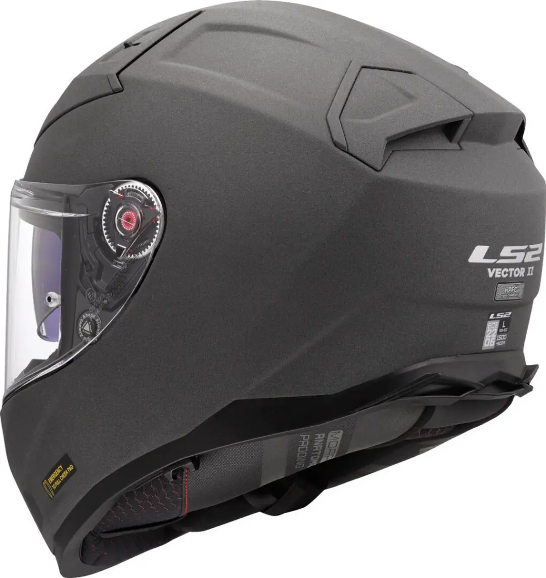 LS2 FF811 Vector II Solid Beton Grijs Integraalhelm - M