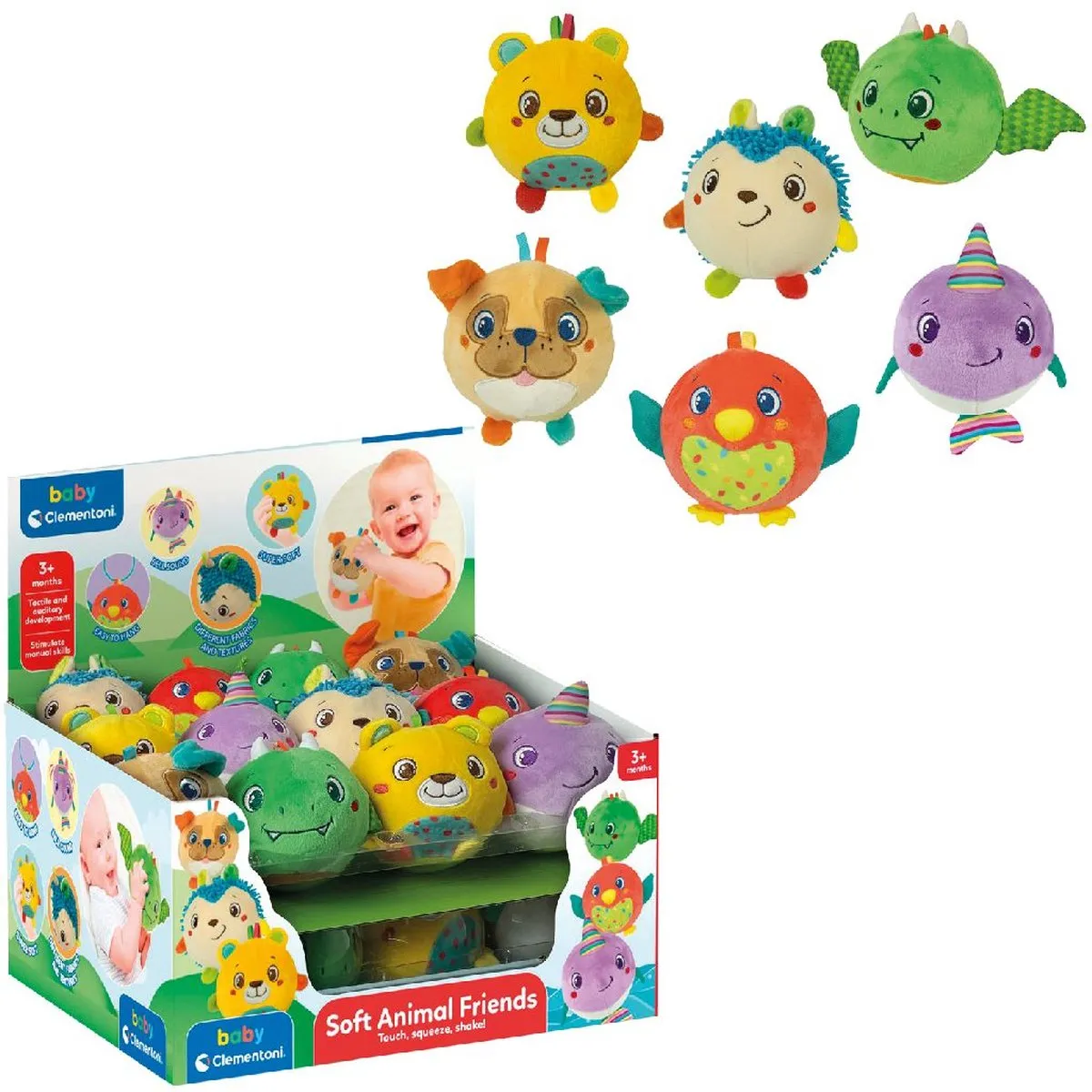 Clementoni Soft Animal Friends Knuffels