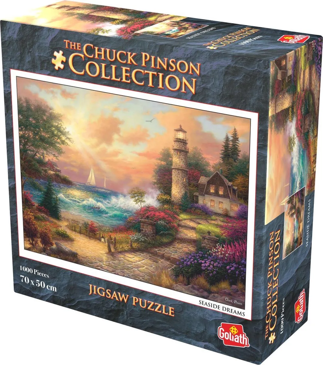 Goliath Chuck Pinson Seaside Dreams Puzzel - 1000 Stuks - Multicolor