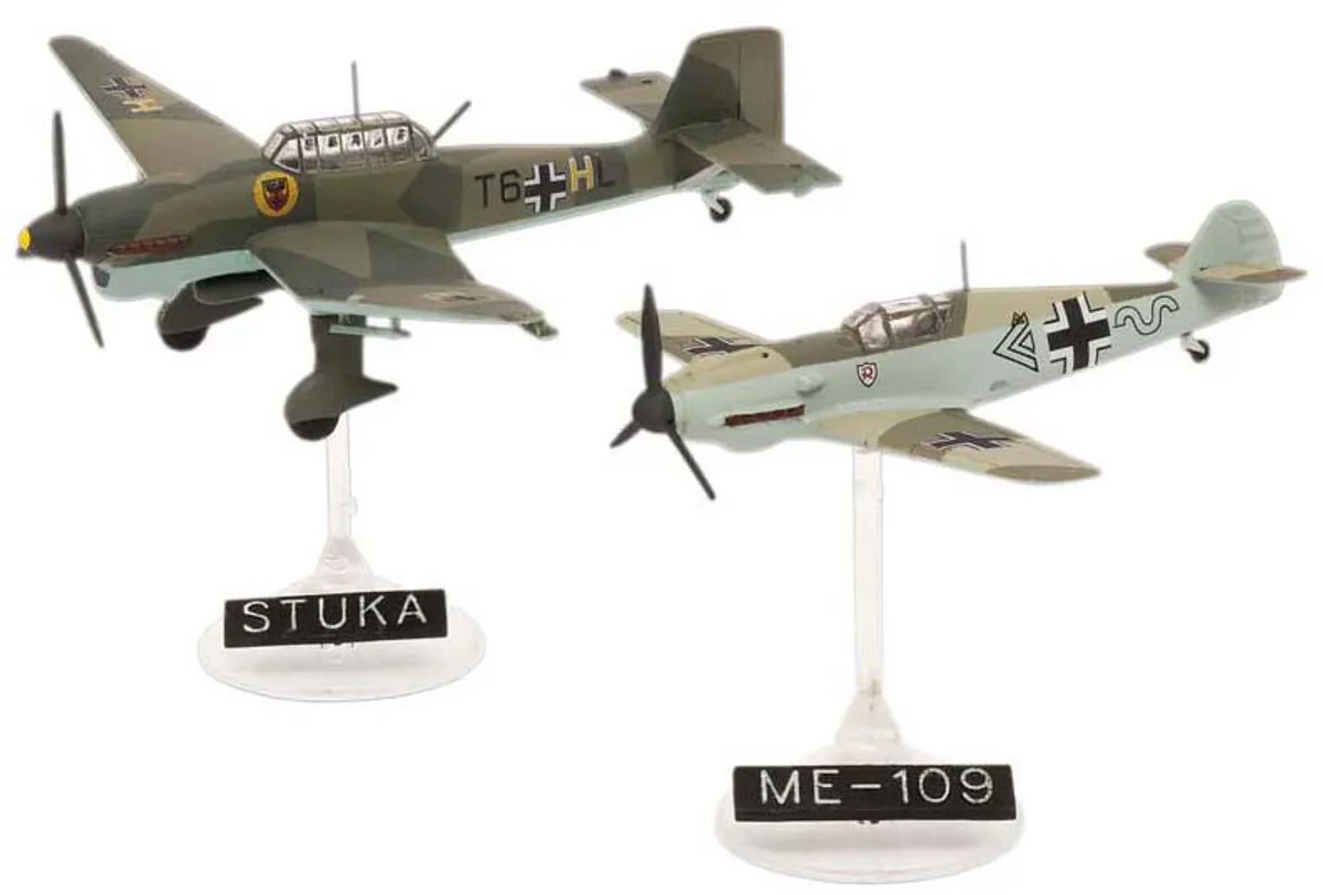 Revell 03770 Messerschmitt Bf109E & Ju87B Stuka Modelbouwpakket 1:144 - Multi
