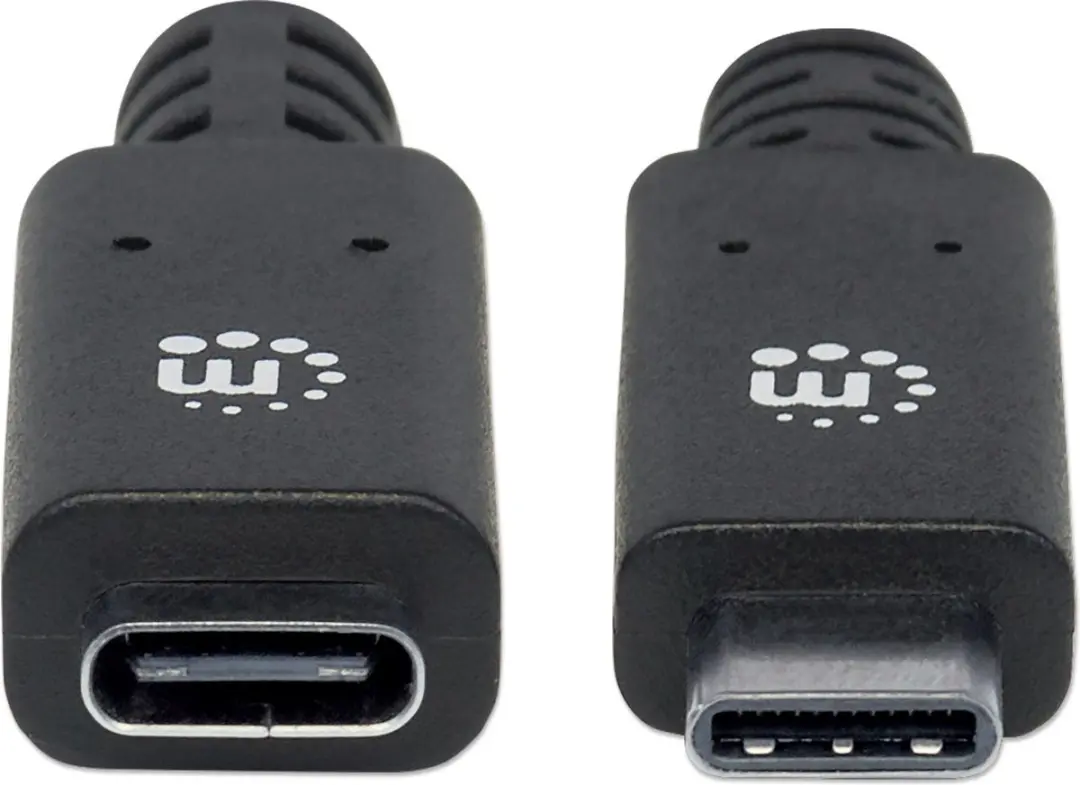 Manhattan USB-kabel USB 3.2 Gen2 (USB 3.1 Gen2) USB-C stekker, USB-C bus 0.50 m