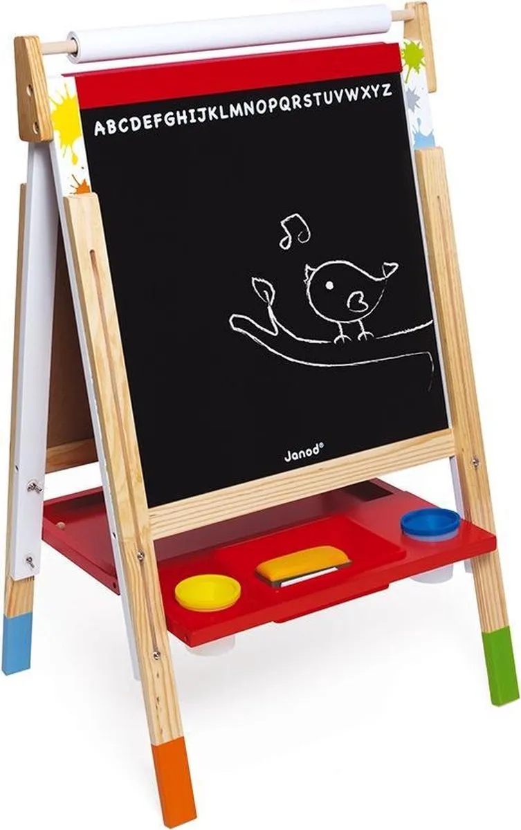 Janod Schoolbord Verstelbaar A4 - Splash - Magnetisch/Wit - afbeelding 6 van 6