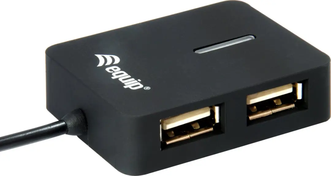 Equip 128952 USB-Hub 2 Poorten USB-A - Zwart