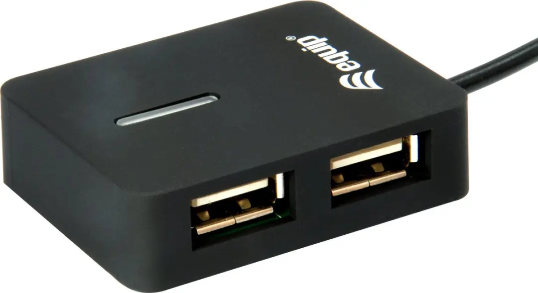 Equip 128952 USB-Hub 2 Poorten USB-A - Zwart
