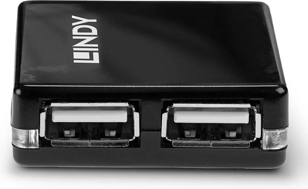 Lindy USB 2.0 Mini-Hub 42742 - 4 Poorten - Zwart