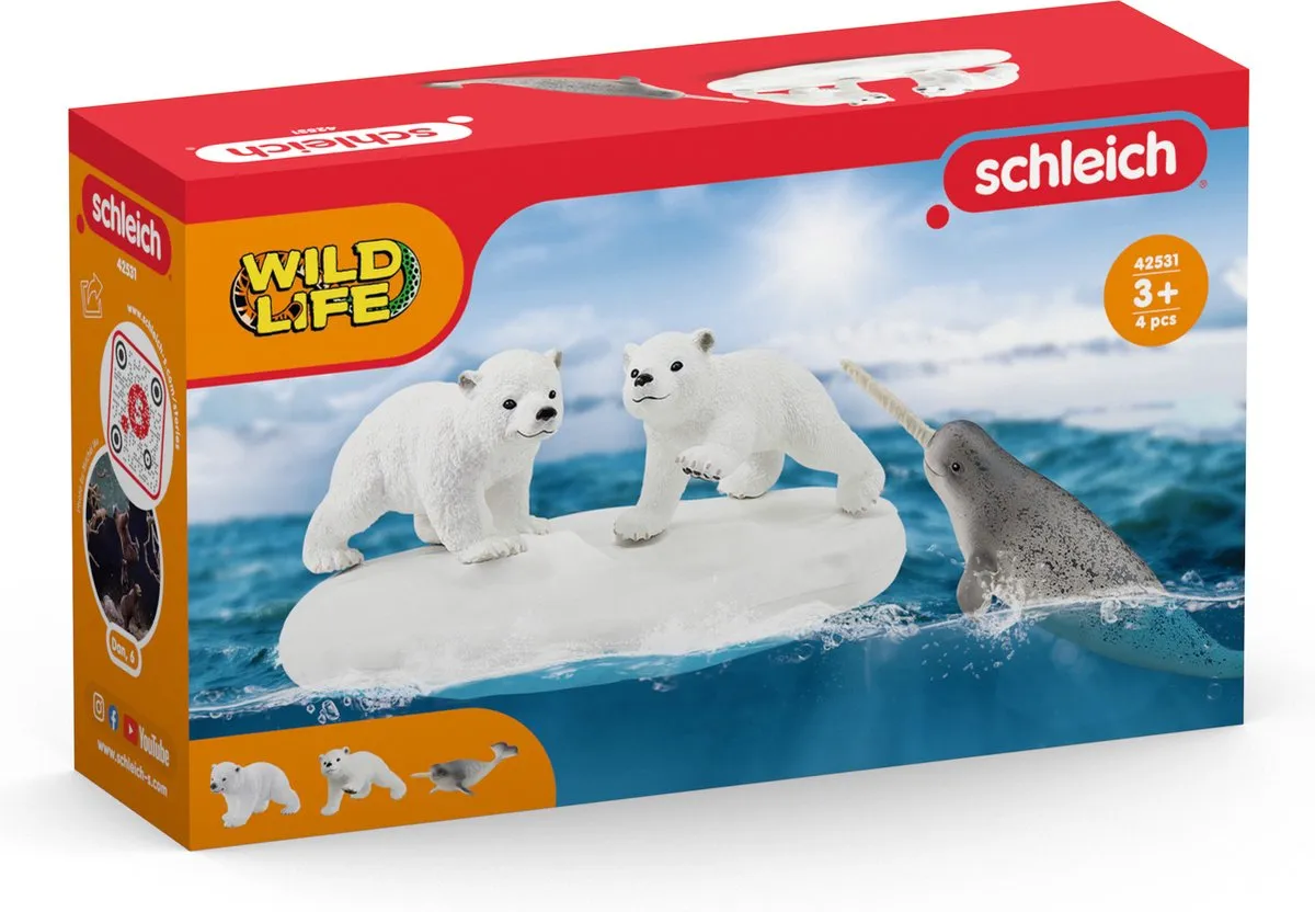 Schleich Wild Life IJsberen Glijfeestje 42531