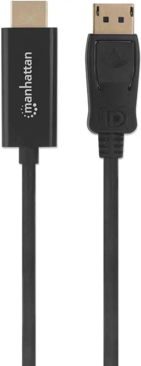 Manhattan 152662 DisplayPort naar HDMI Adapterkabel 1m - Zwart - afbeelding 6 van 6