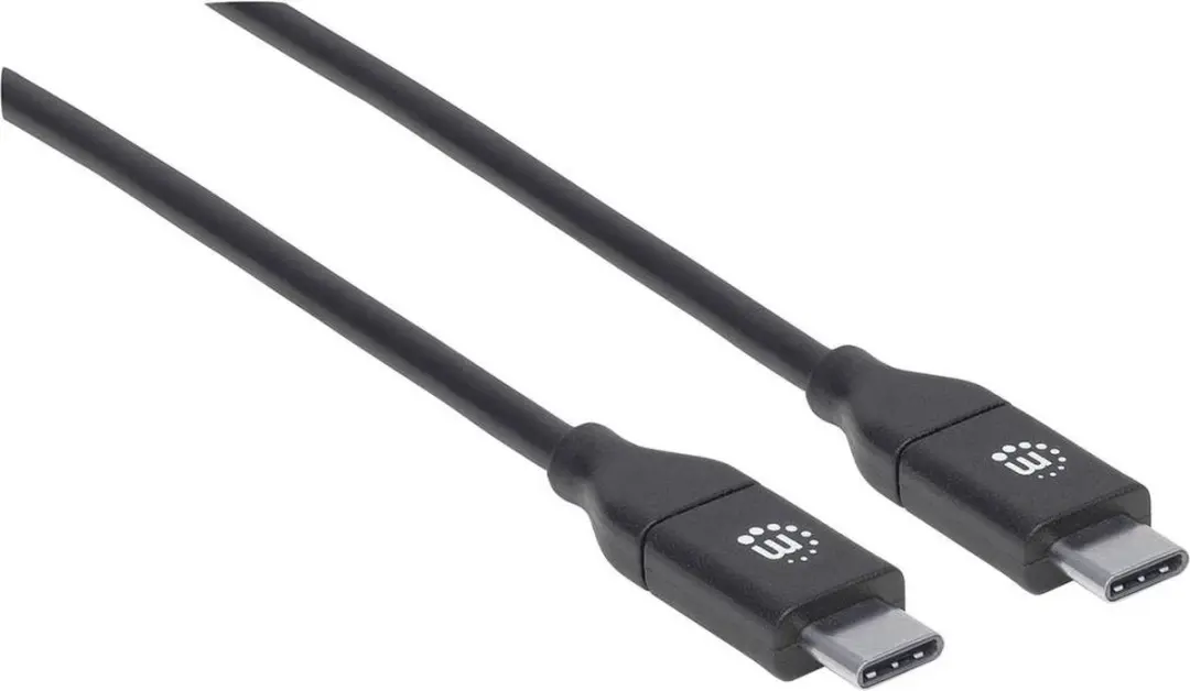 Manhattan USB 2.0 USB-C Kabel 2m - Zwart
