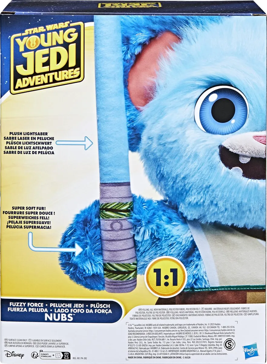 Hasbro Star Wars Nubs Pluche Stripfiguur - Blauw/Bruin/Wit