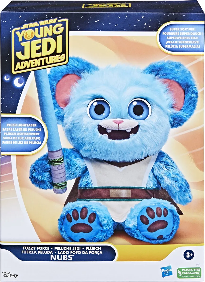 Hasbro Star Wars Nubs Pluche Stripfiguur - Blauw/Bruin/Wit