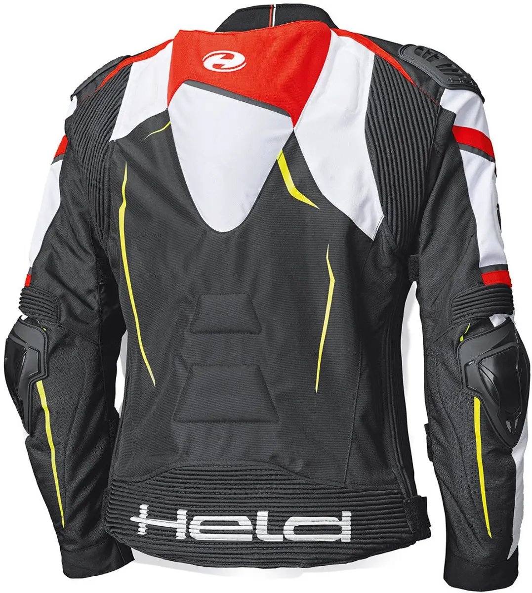 Held Safer SRX Zwart Rood Wit Textiele Motorjas
