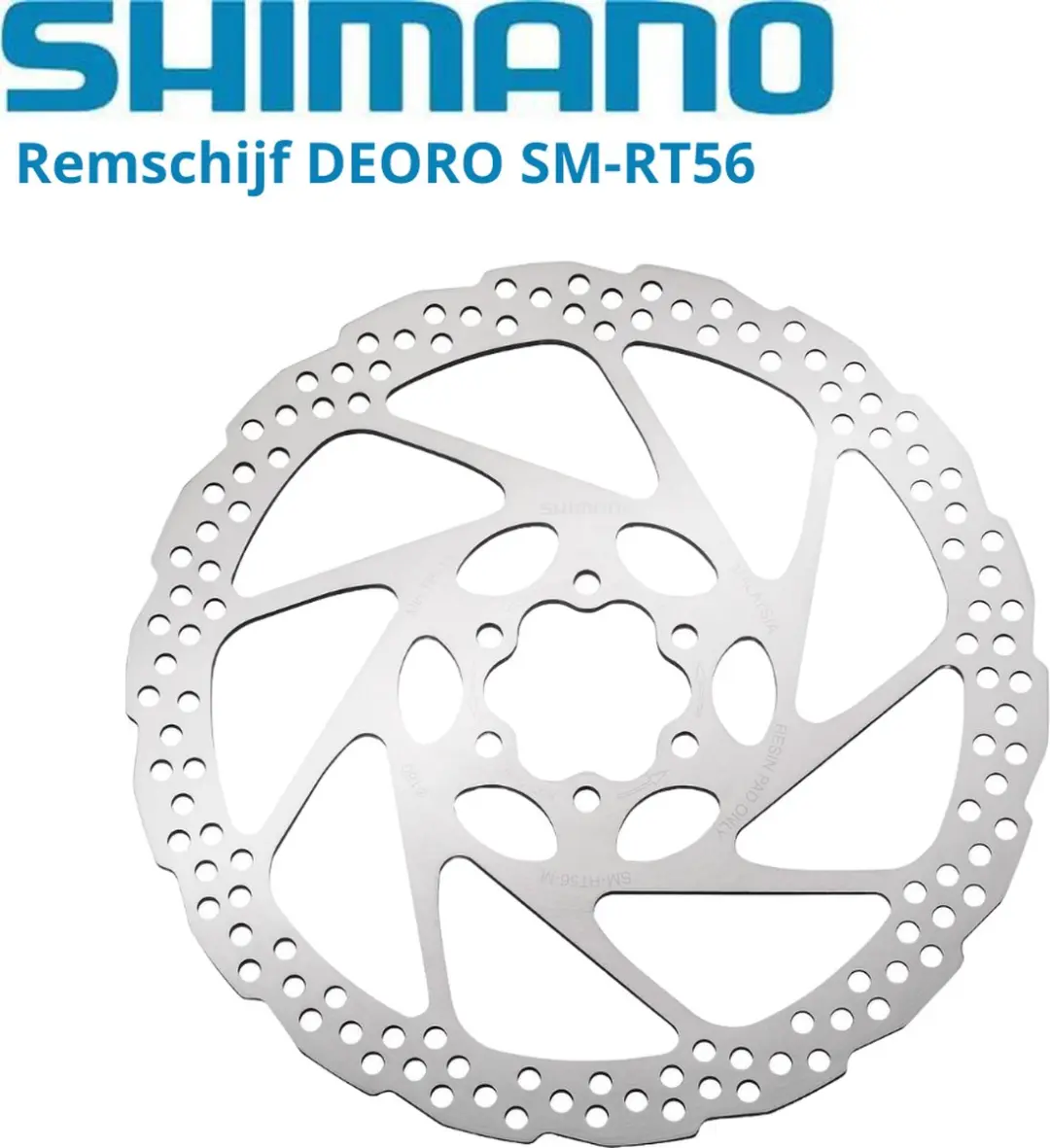 Shimano SM-RT56 Remschijf 180mm - Zilver