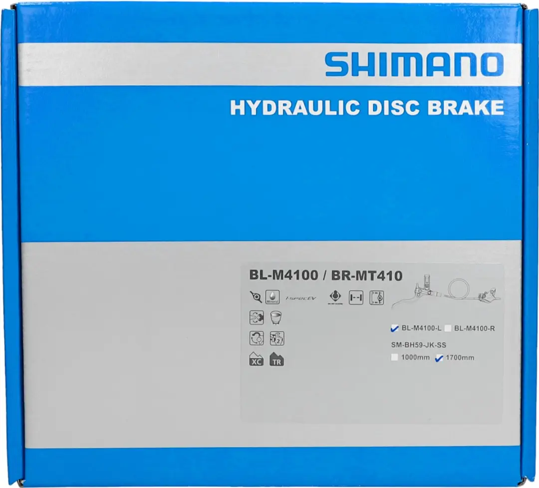 Shimano Schijfremset M4100 Rechts Achter - Zwart