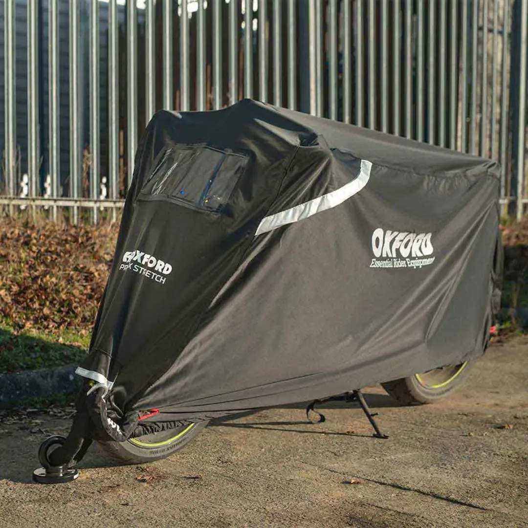 Oxford Stormex CV333 Waterdichte Motorhoes XL - Zwart met reflectie