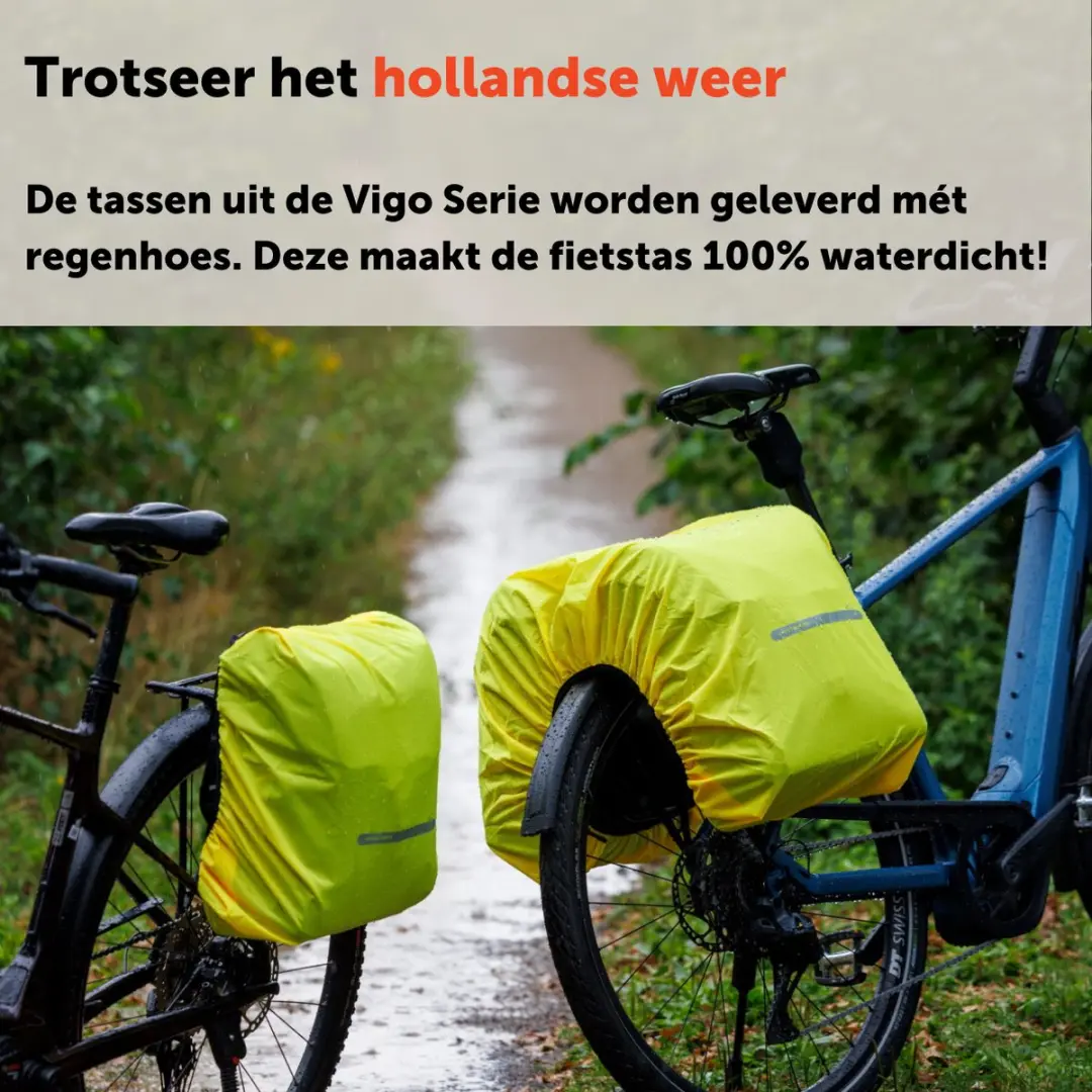 New Looxs Vigo Single Fietstas 20L - Zwart/Oranje