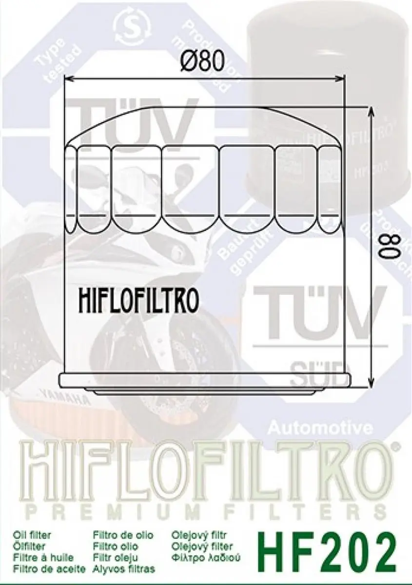 HifloFiltro HF202 Oliefilter - afbeelding 2 van 4