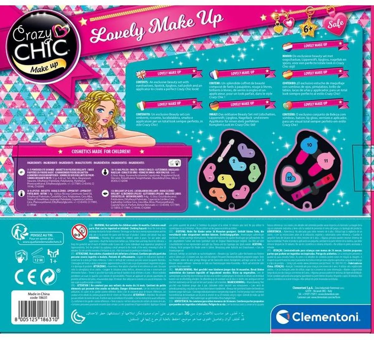 Clementoni Make-upset Crazy Chic Zeemeermin - 13-delig