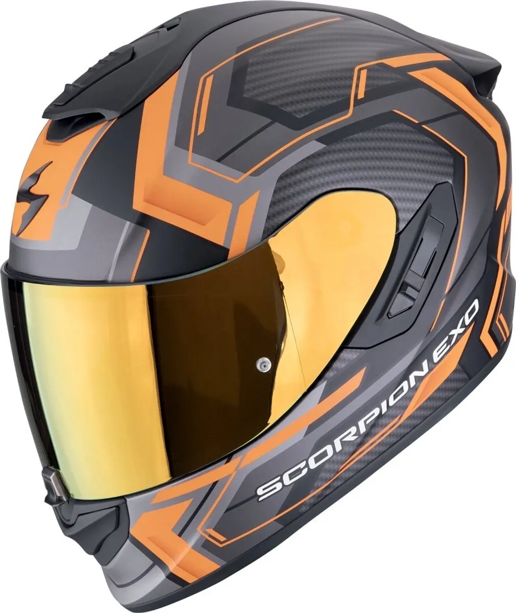 Scorpion EXO-1400 Evo II Air Linart Zwart Oranje Integraalhelm
