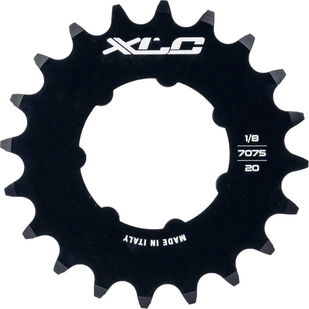 XLC kettingwiel SSS03 baan met ring 1/8 20T staal zwart