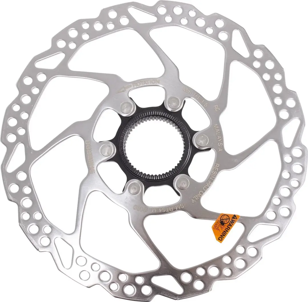 Shimano Remschijf 180mm Centerlock - Zwart/Zilver - afbeelding 2 van 6