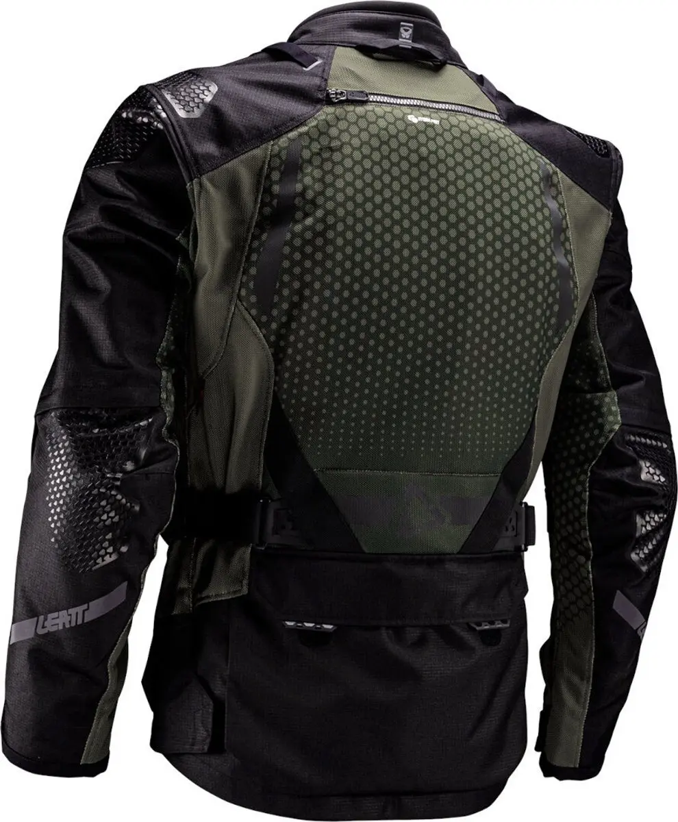 Leatt ADV FlowTour 5.5 Waterdichte Textieljas - M - Zwart/Olijf