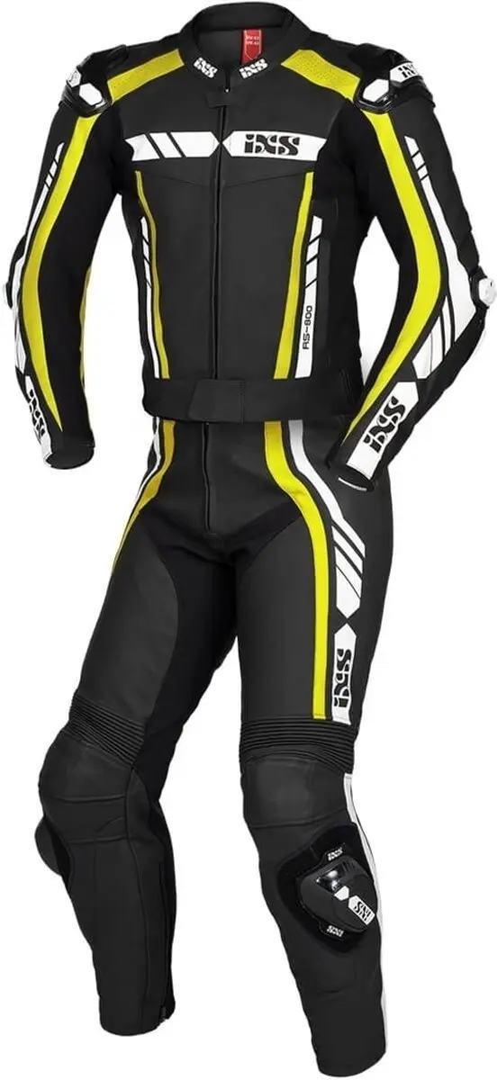 IXS Sport RS-800 1.0 Zwart Geel Wit 2-Delig Motorpak