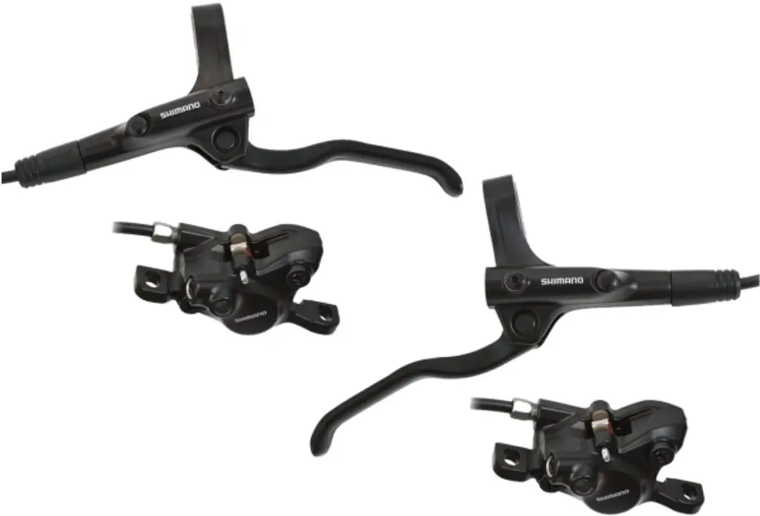 Hydraulische schijfremset Shimano MT200 voor- en achterzijde