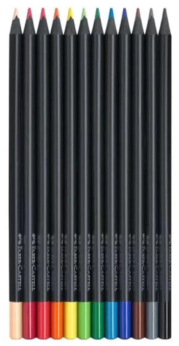 Faber-Castell FC-116412 Kleurpotloden - 12 Stuks - Black Edition