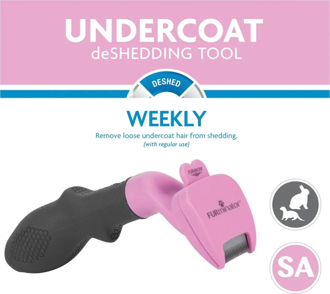 Furminator Vachtkam Small - Roze