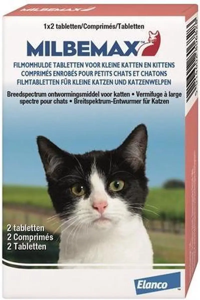 Milbemax Kitten & Kat Anti-wormtabletten 2 Stuks