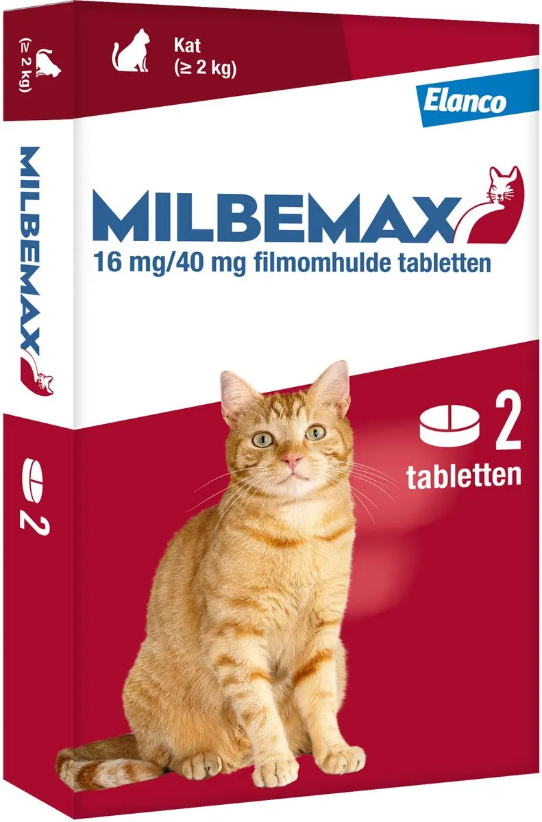 Milbemax Kitten & Kat Anti-wormtabletten 2 Stuks