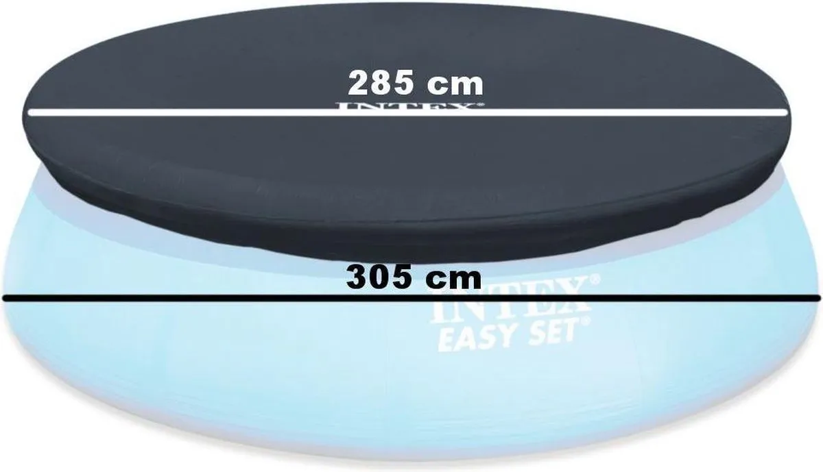Intex Afdekzeil Zwembad Rond 305cm - Donkerblauw - afbeelding 2 van 3