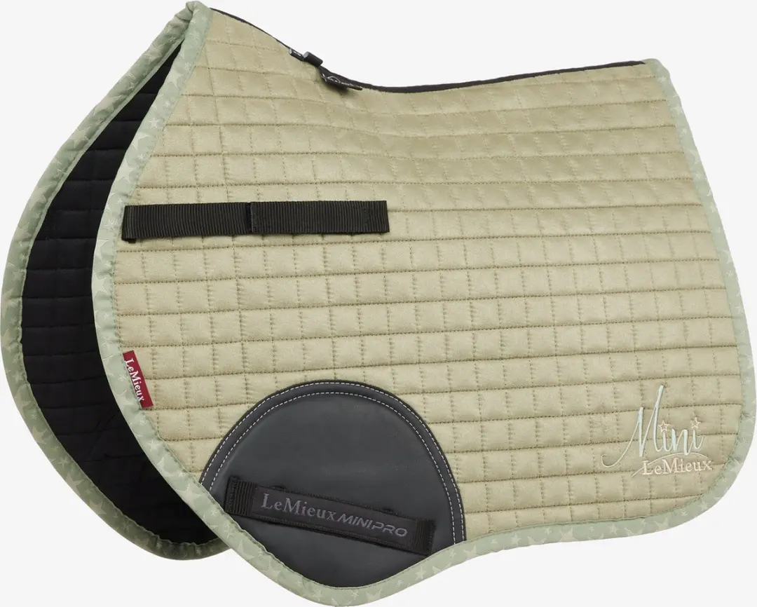 LeMieux Zadeldek Mini jump suede square Fern