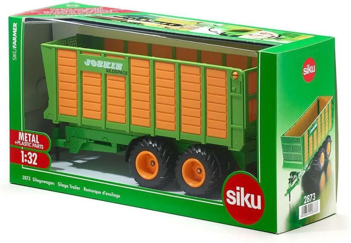 SIKU 2873 Silagewagen 1:32 - Metaal/Kunststof - Groen/Geel