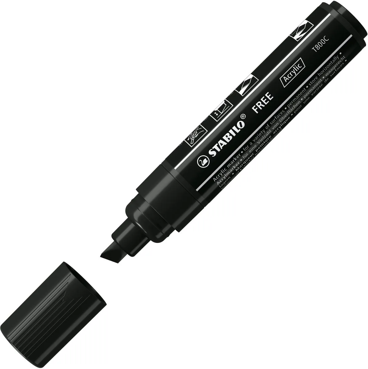 STABILO FREE T800C Acryl Marker Schuine Punt