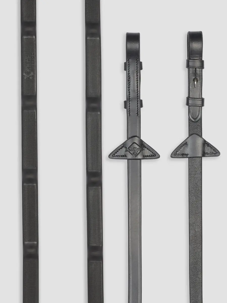 LeMieux Ergo Grip Rubber Teugels Cob Zwart