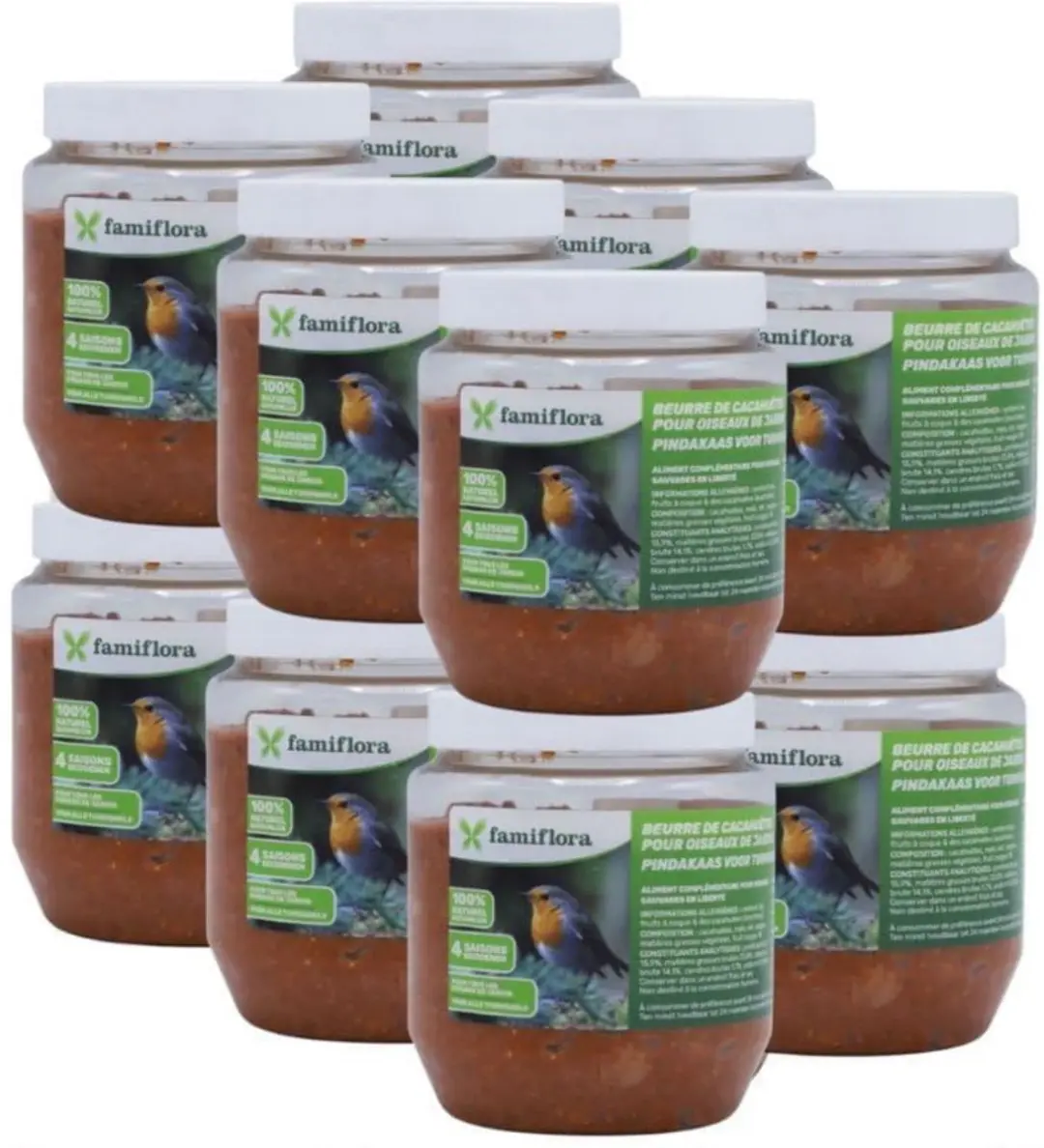 Famiflora vogelpindakaas bosvruchten 12x 350GR