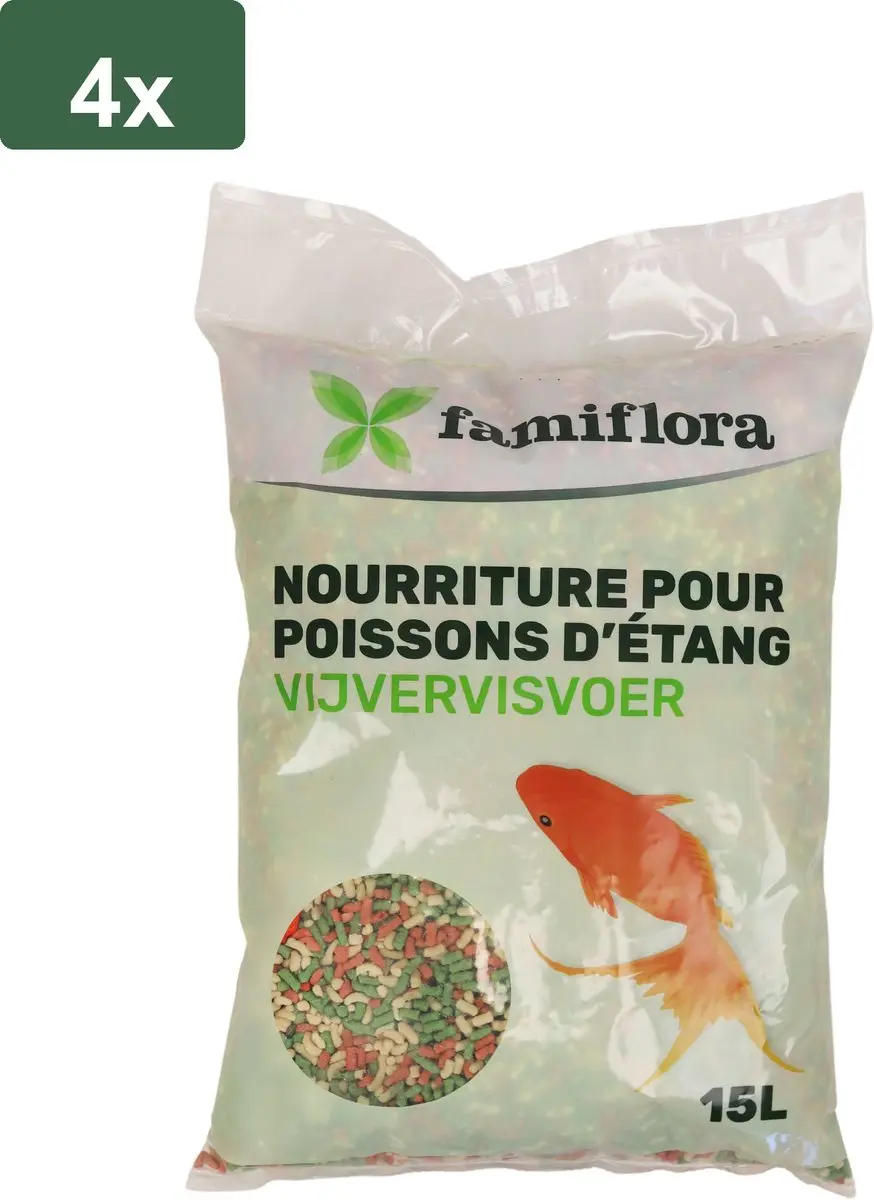 Famiflora Sticks Mix 60L (4x15L) - Drijvend Visvoer