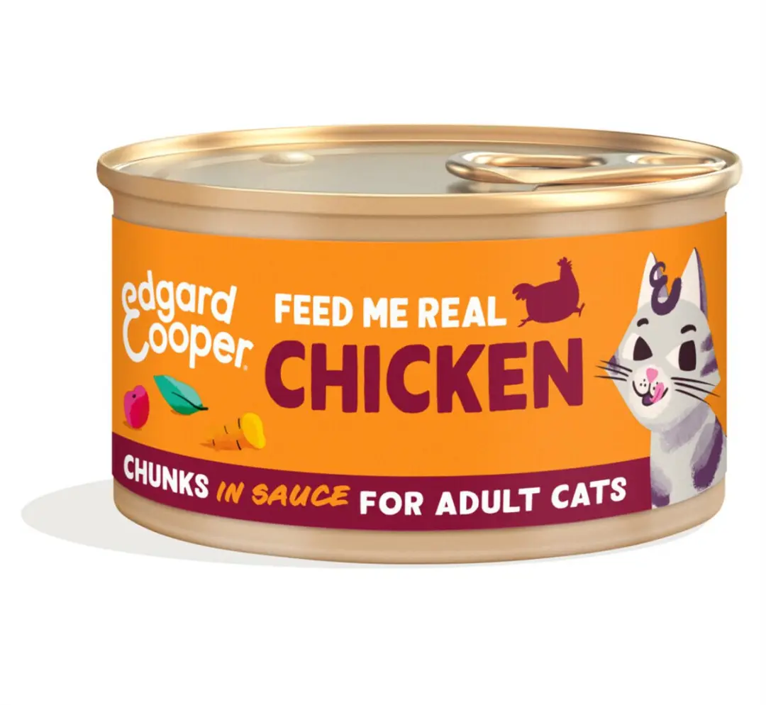 Edgard & Cooper Adult Chunks Natvoer Kat - 24x85g